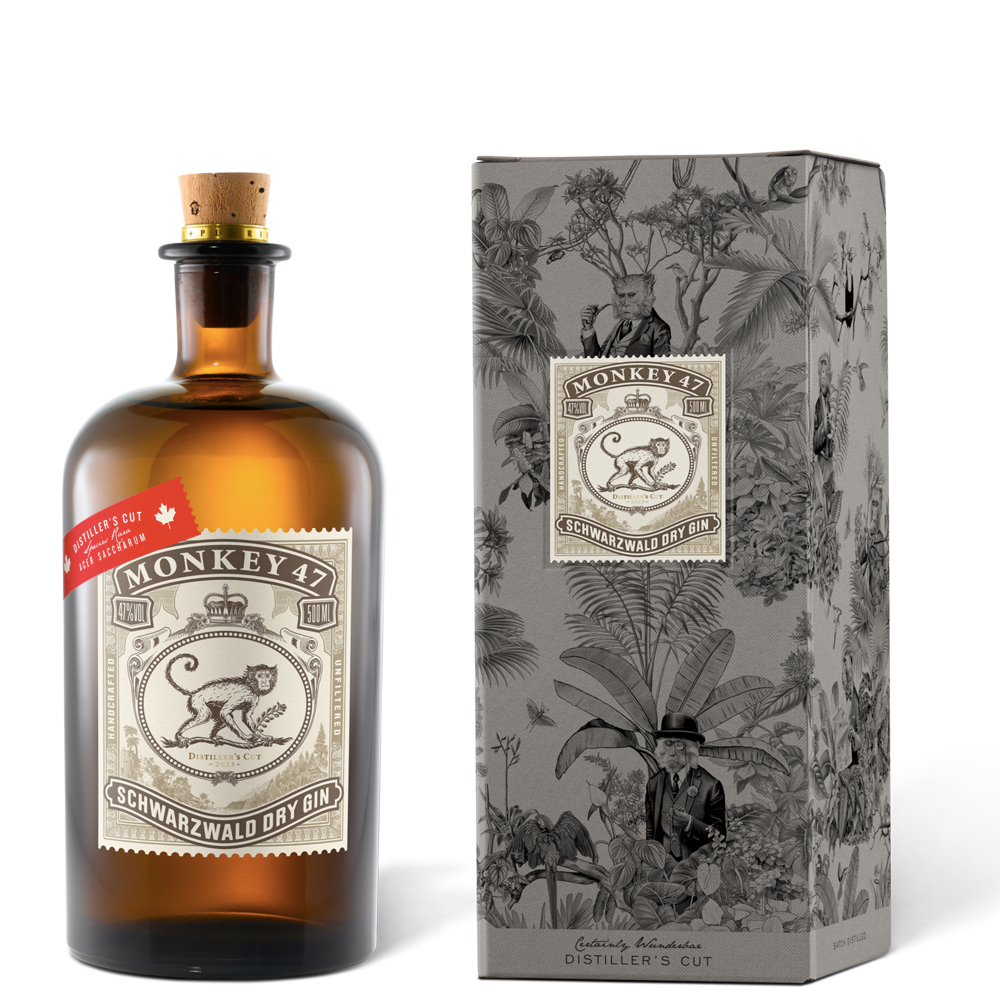 Monkey 47 Dry Gin in scatola di legno 47% vol. 0,50l