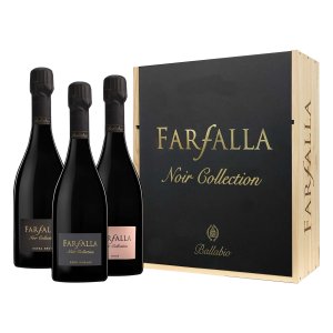 Spumante Extra Brut Metodo Classico Blanc de Noirs "Farfalla" - Ballabio (cassetta di legno - 3 bottiglie)