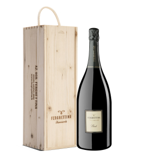 Franciacorta Brut DOCG Magnum - Ferghettina (cassetta di legno) Franciacorta Brut DOCG Magnum - Ferghettina (cassetta di legno)