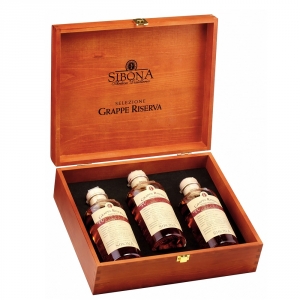 Grappa di Barolo + Grappa di Barbera + Grappa di Barbaresco - Sibona (0.5l - cofanetto)