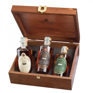 Grappa Riserva Affinata in Botti da Madeira + Grappa Riserva Affinata in Botti di Sherry + Grappa Riserva Affinata in Botti di Porto - Sibona (0.5l - cofanetto)