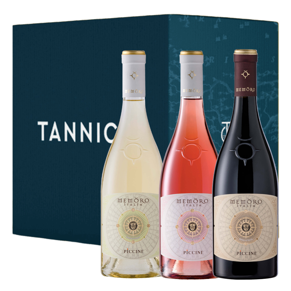 Bianco “Memoro” + Vino Rosato “Memoro” + Vino Rosso “Memoro (2+2+2 bottiglie) - Piccini