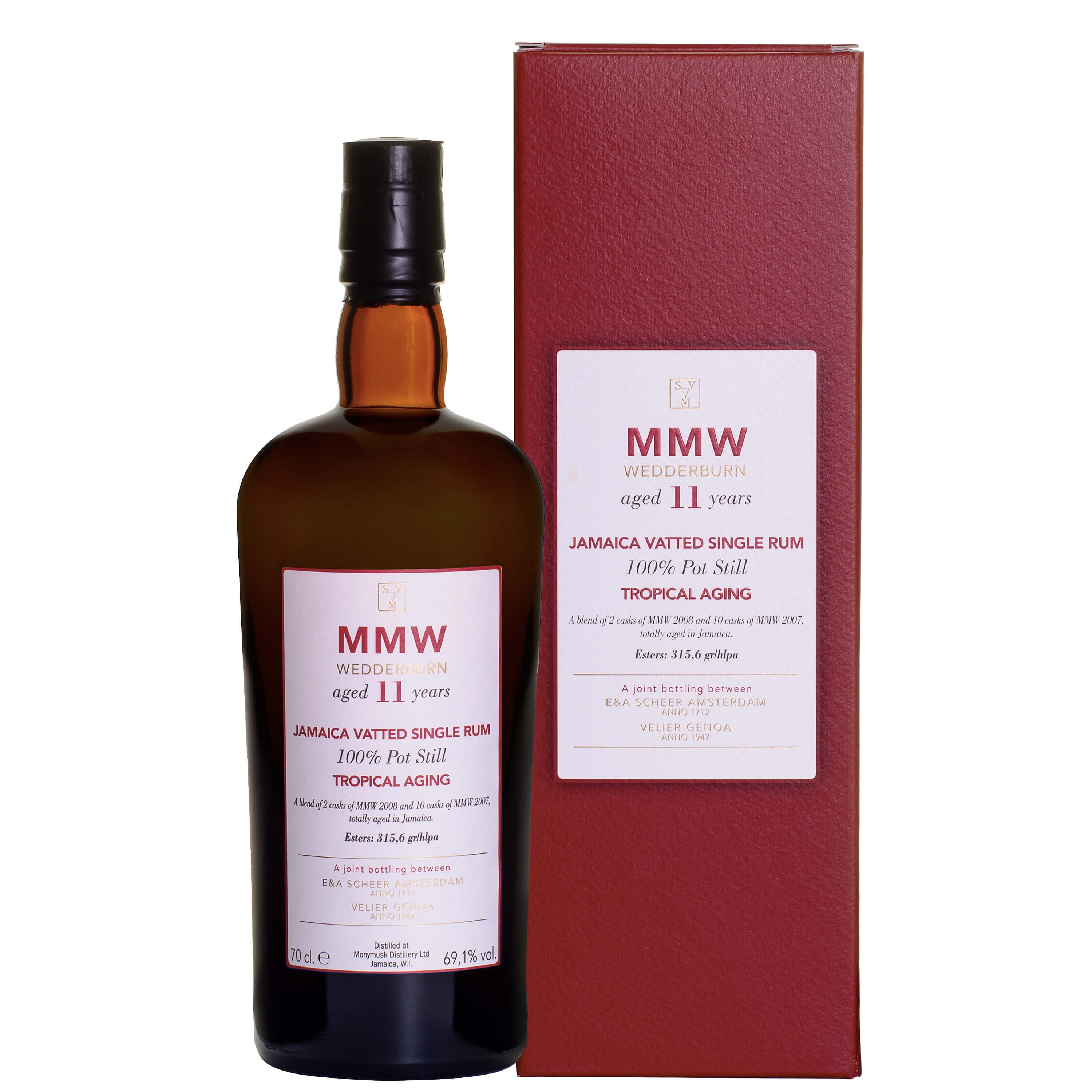 Jamaica Vatted Single Rum “MMW Wedderburn” tropical aging 11 years old