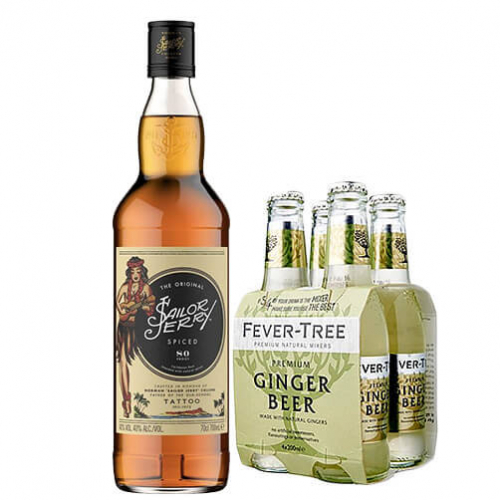 Ginger Beer di FeverTree e il Rum Sailor Jerry in Offerta Online