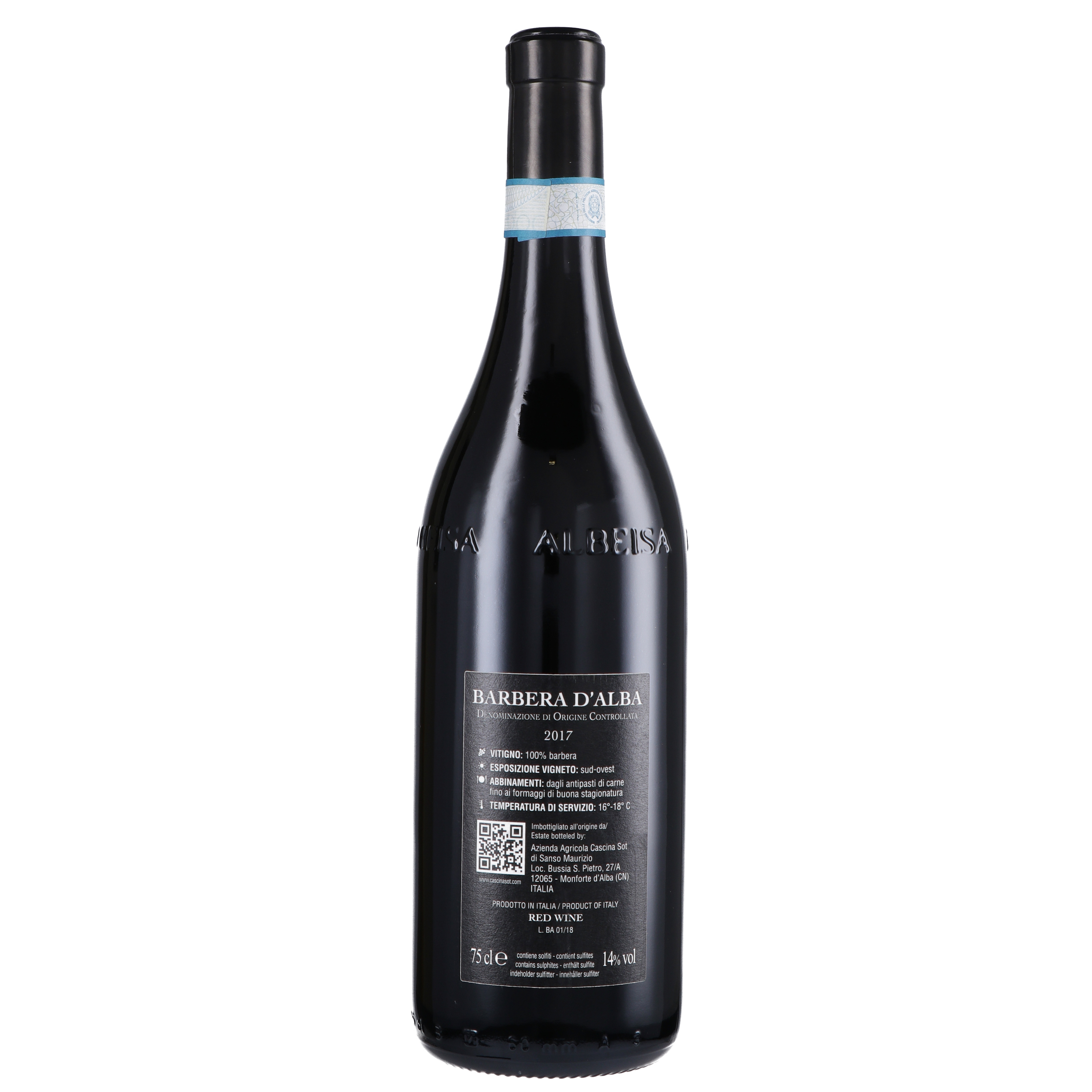Barbera d'Alba DOC 2018 - Cascina Sòt (cassetta di legno)