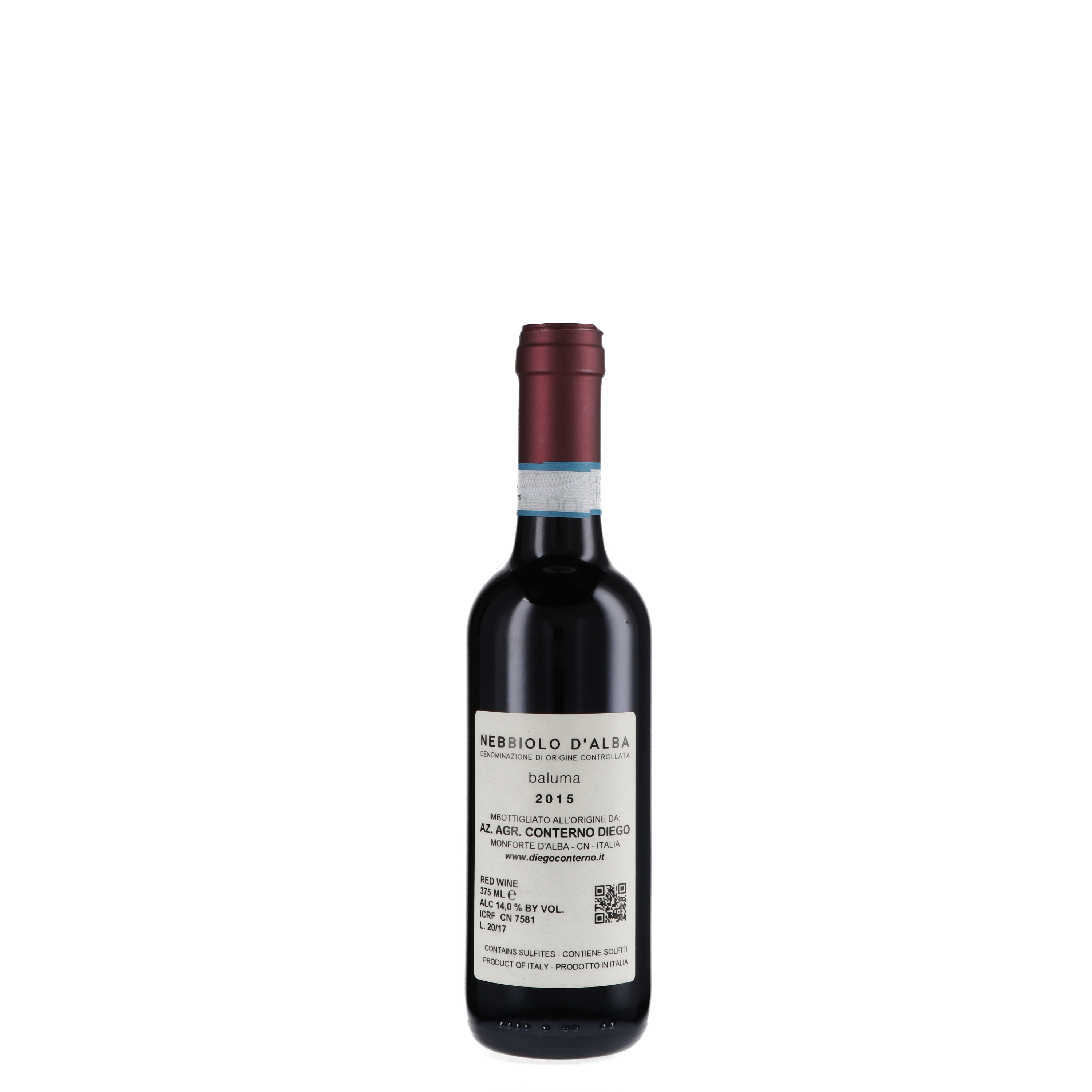 Nebbiolo d'Alba DOC "Baluma" 2017 - Diego Conterno (0.375l)