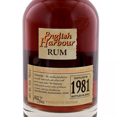 Rum Antigua “English Harbour” 1981 Antigua Distillery (0.7l)